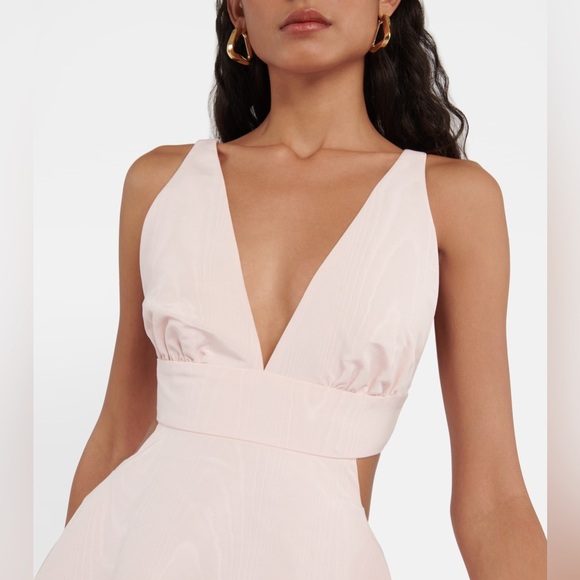 NWT LoveShackFancy Till Bow Mini Dress Pink Mist - Picture 4 of 10